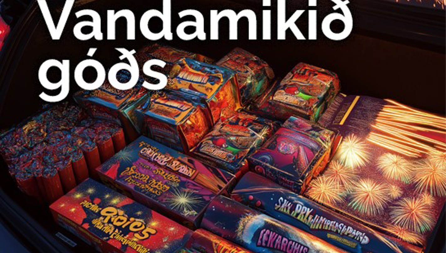 Mynd Fýrverk Við Teksti